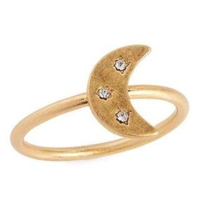NWOT Madewell Spaced Out Moon Ring Size 5